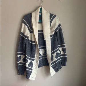 Heart button up cardigan